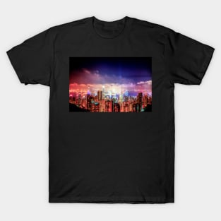 Hong Kong and Kowloon At Night T-Shirt